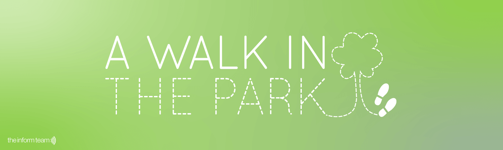Walk-in-the-park-blog-banner Graphic to show our sponsored walk in the park