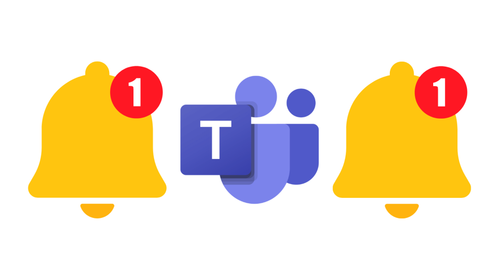 tame-teams-notifications Teams icon surrounded by notification bells