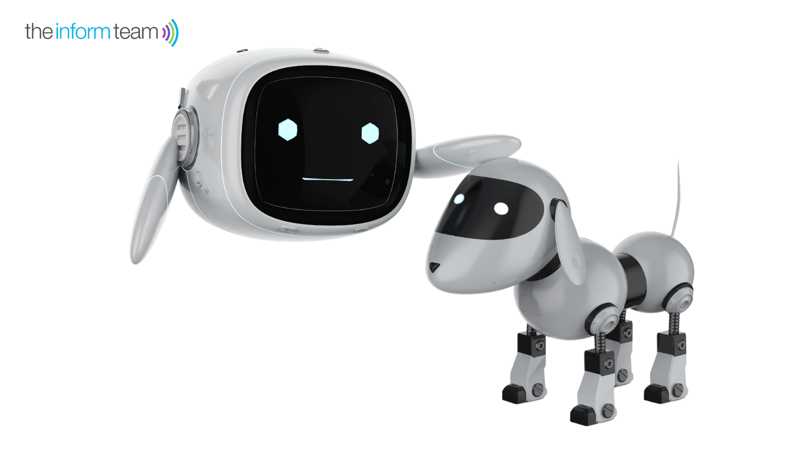 DSEI Conference 2023 Featured Image A flying robot patting a dog robot on its head