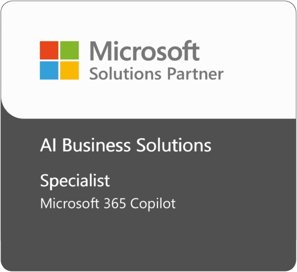 Microsoft Solutions Partner badge for AI Business Solutions.